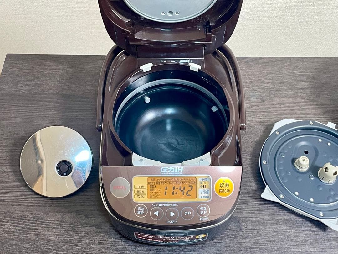 象印圧力IH炊飯器 NP-BB10-TA（5.5合）【極め炊き・プラチナ羽釜】