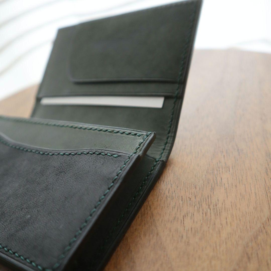 【受注制作】通しマチの大容量名刺入れ　フルハンドメイド