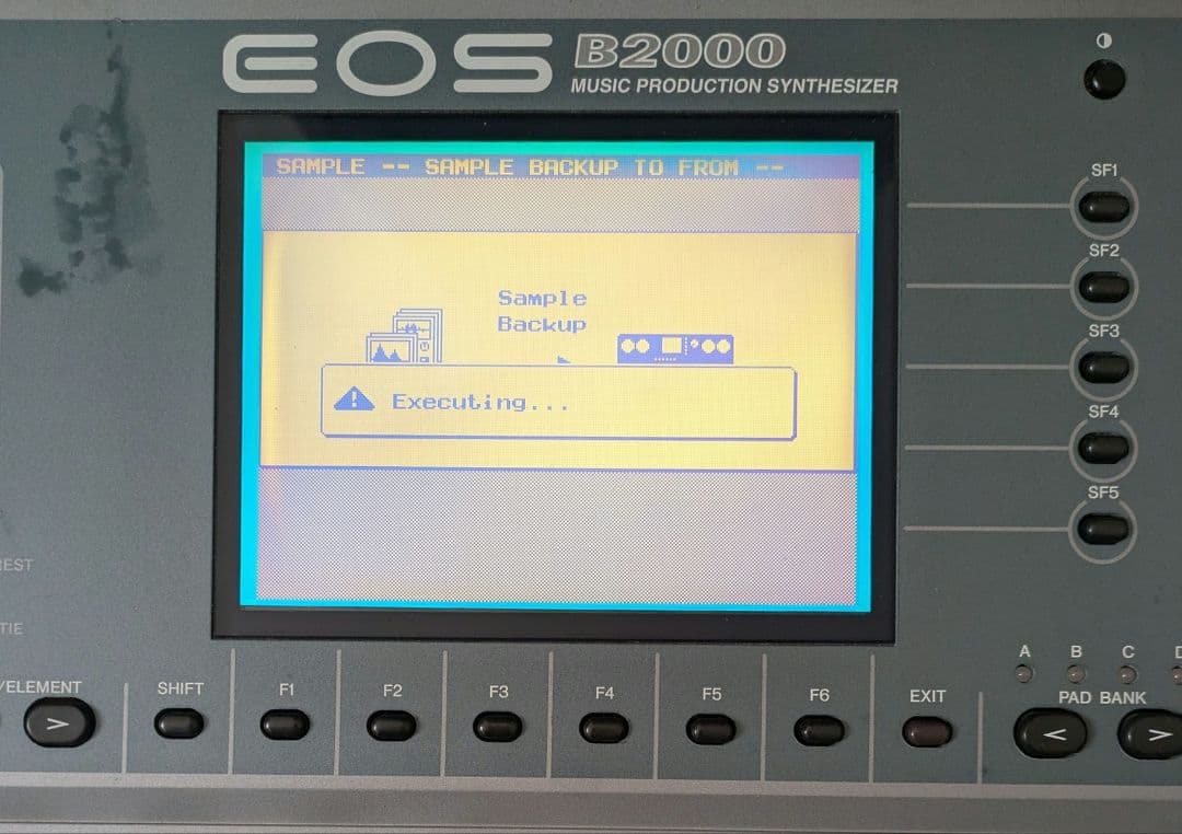 ヤマハ シンセサイザー EOS B2000 テストモード基本動作確認品