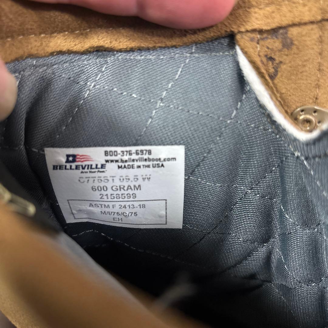 未使用品　米軍　BELLEVILLE GORE−TEX US9.5W27.5 ①