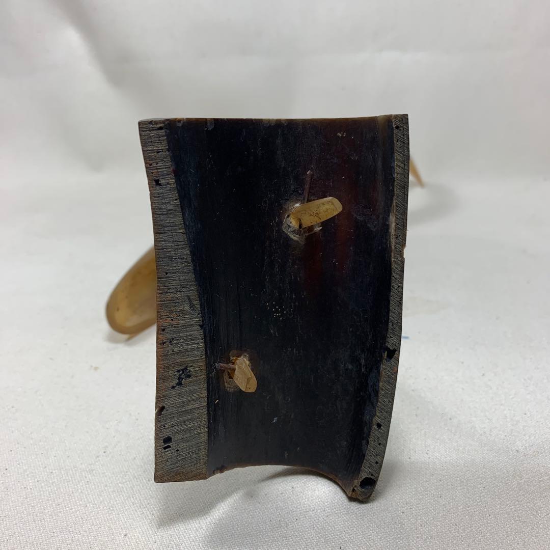 鼈甲作り鶴置物　高さ約32センチ