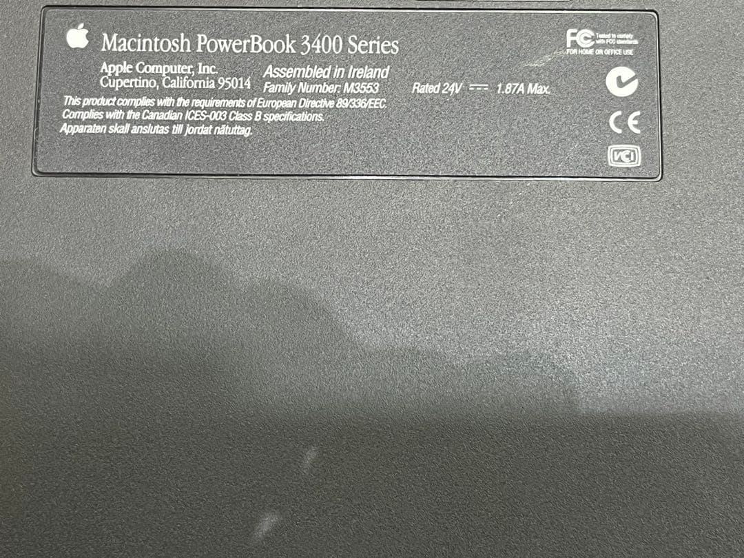 ジャンク PowerBook 3400C