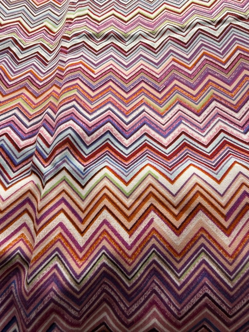Missoni ミッソニ　敷きふとんカバー　マルチカラー、ジグザグ模様