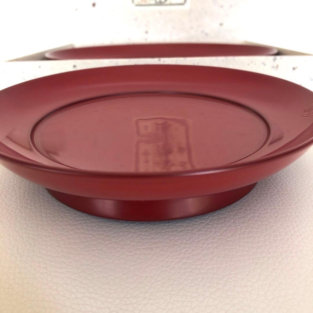 八寸盛皿/椿皿/浄法寺漆器工芸企業組合 作　朱