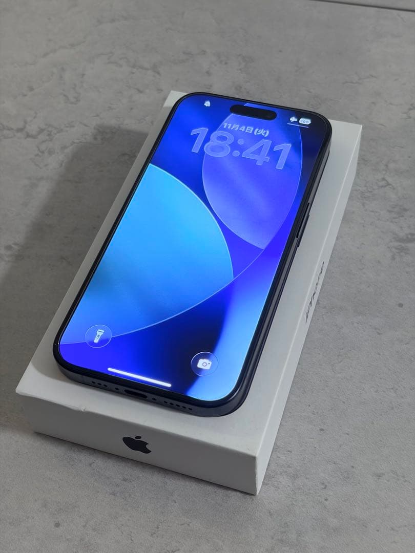 【極美品】iPhone15 pro ブルーチタニウム 512GB 【即日発送】
