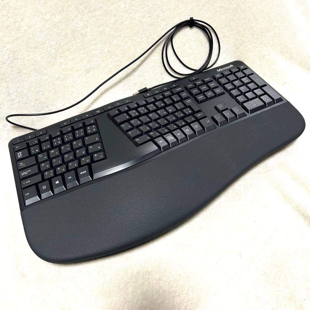 【美品】Microsoft エルゴノミック 有線キーボード LXM-00018