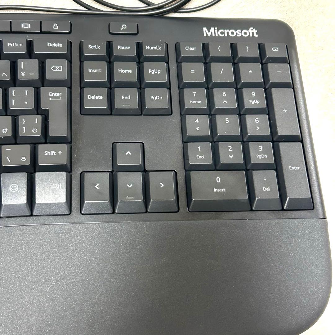 【美品】Microsoft エルゴノミック 有線キーボード LXM-00018