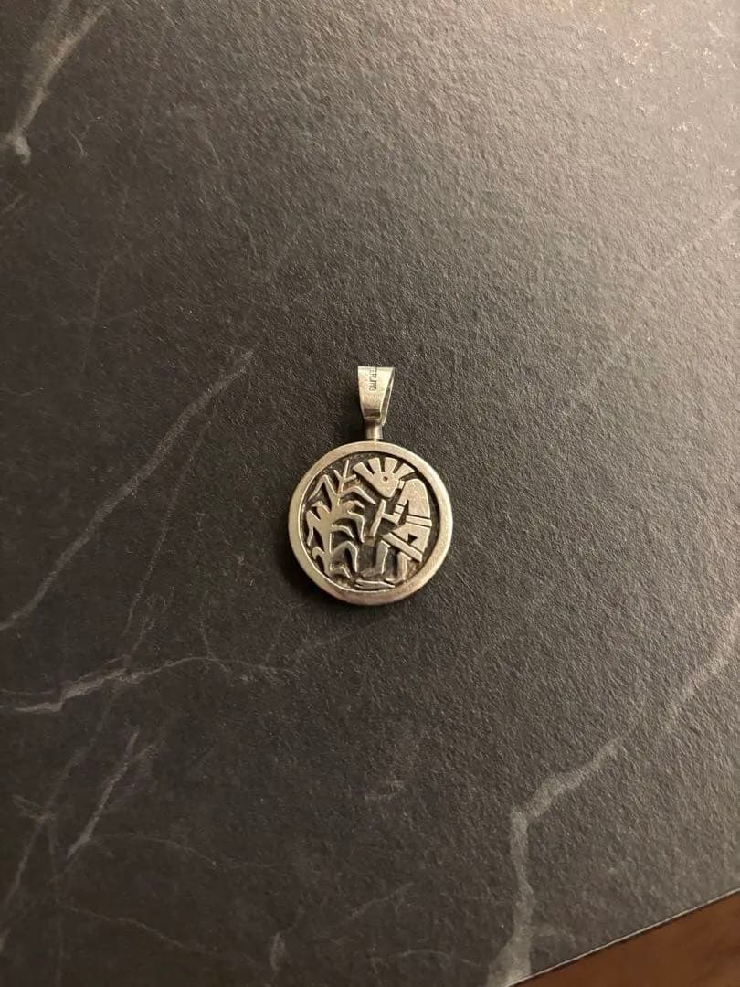 ホピ族 ペンダント両面デザイン Sterling インディアンジュエリー