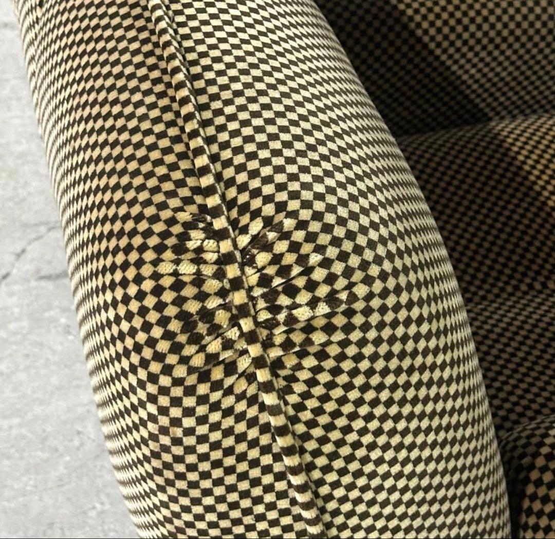 S*ー様 ✦70’s✦昭和レトロ 千鳥格子 1人掛ソファ｜昭和レトロ ミッドセン