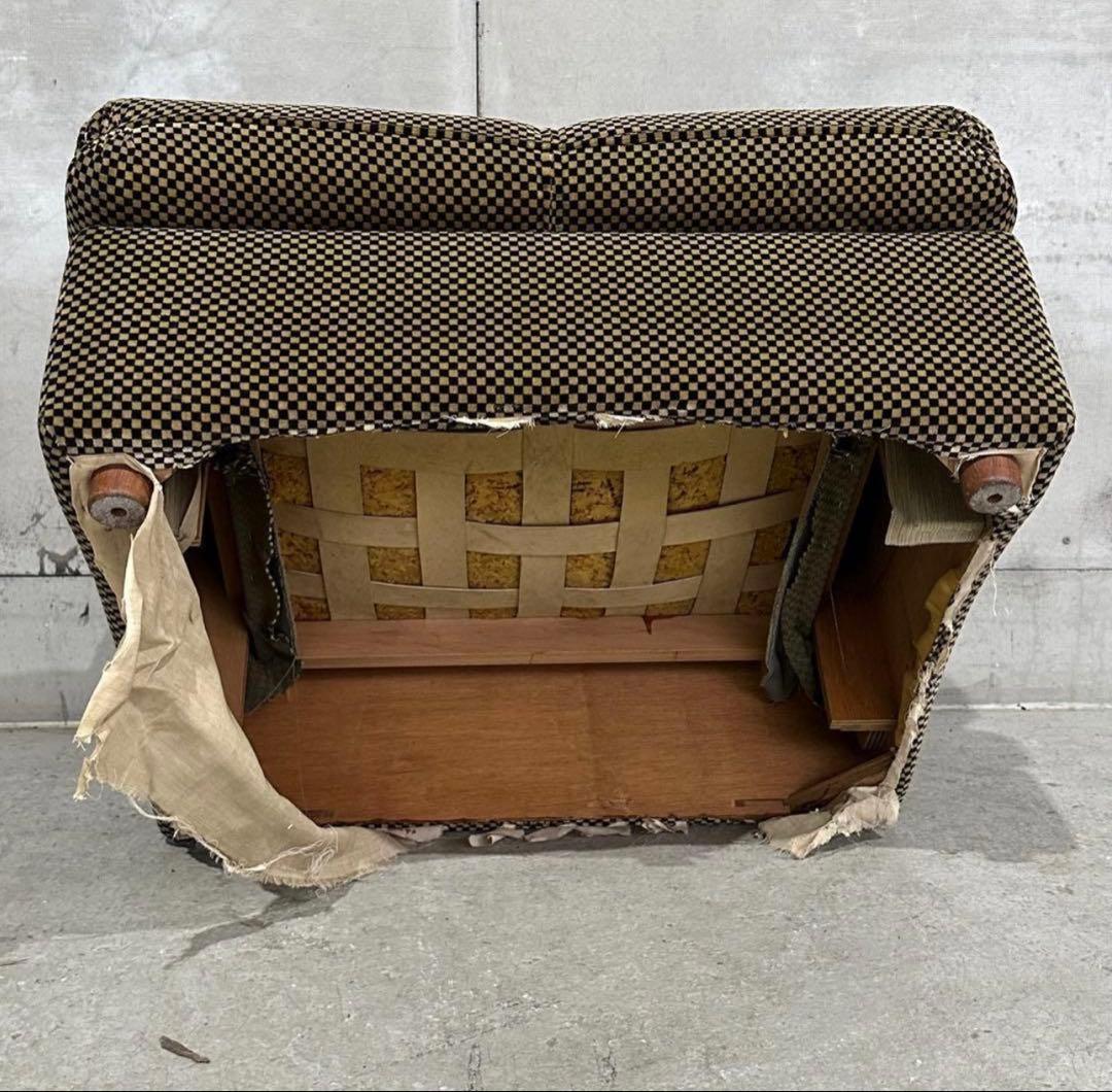 S*ー様 ✦70’s✦昭和レトロ 千鳥格子 1人掛ソファ｜昭和レトロ ミッドセン