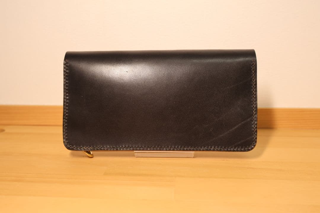 MARYAM ホースバット使用　ロングトラッカーウォレット２層　真鍮