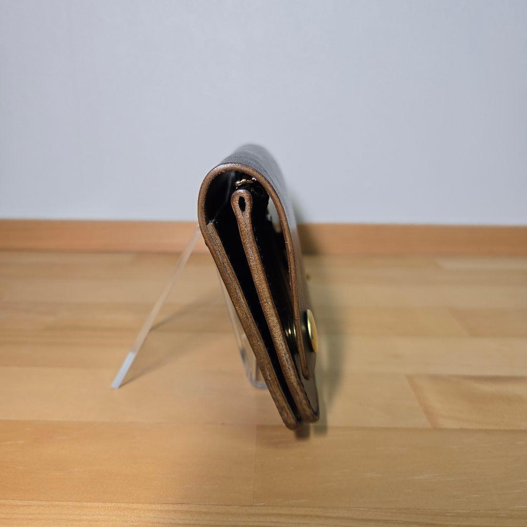 MARYAM ホースバット使用　ロングトラッカーウォレット２層　真鍮