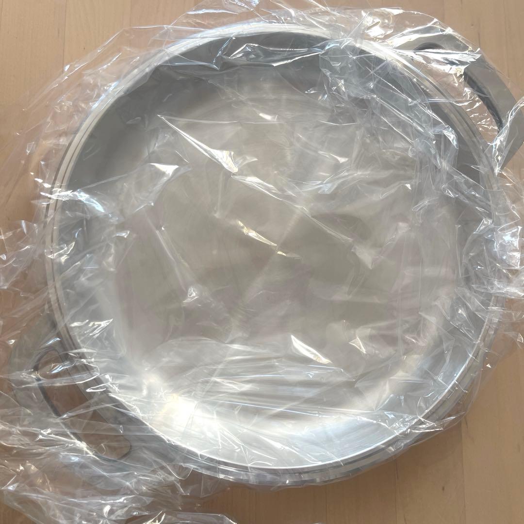 新品未使用HALムスイ無水鍋20㎝木製しゃもじ付き