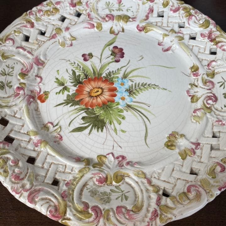 ハンドメイド　皿 ITALY　8枚入り【輸入品】【インテリア】【イタリア製】