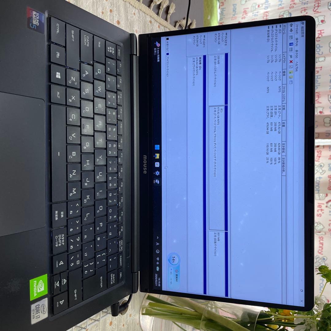 mouse DAIV 14型 ノートPC（i7 / 16GB / SSD 1TB