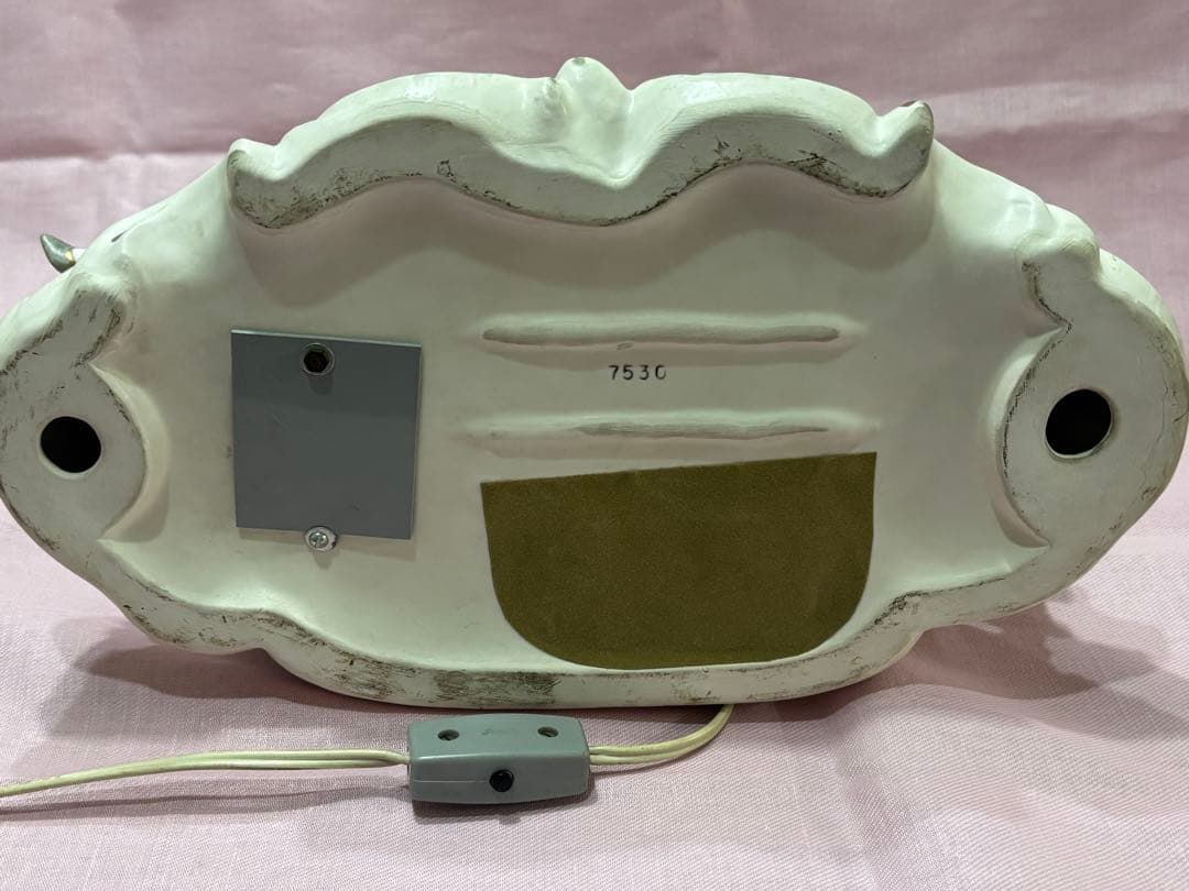 アンティークフィギュリン　テーブルランプ　レンワイル・アードアルト製　オルゴール