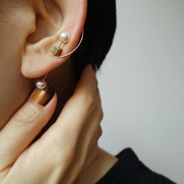 ゴールドイヤーカバーイヤリング