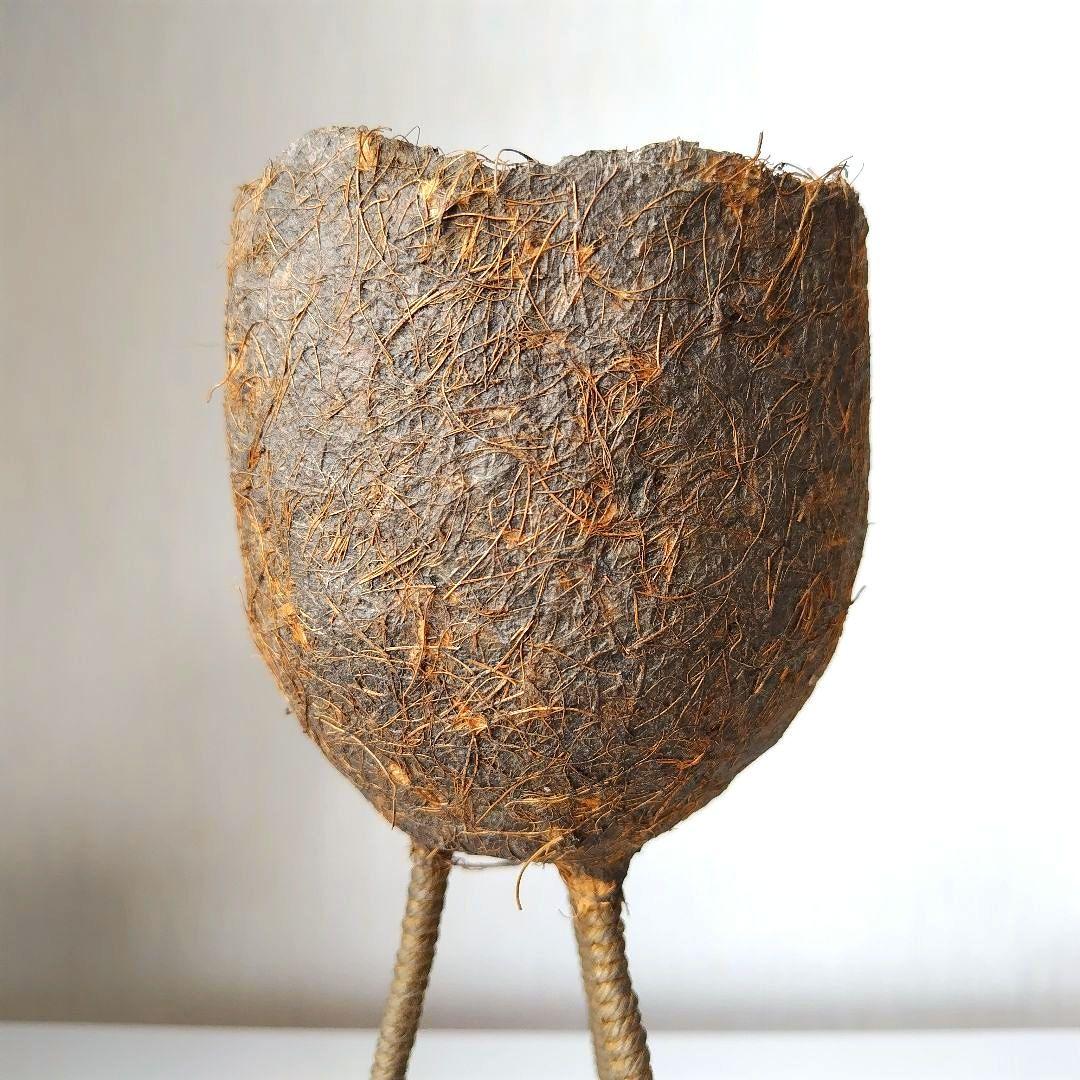 工芸品　花器　小物入れ　オブジェ　紙　置物　インテリア　アートフラワー　造花