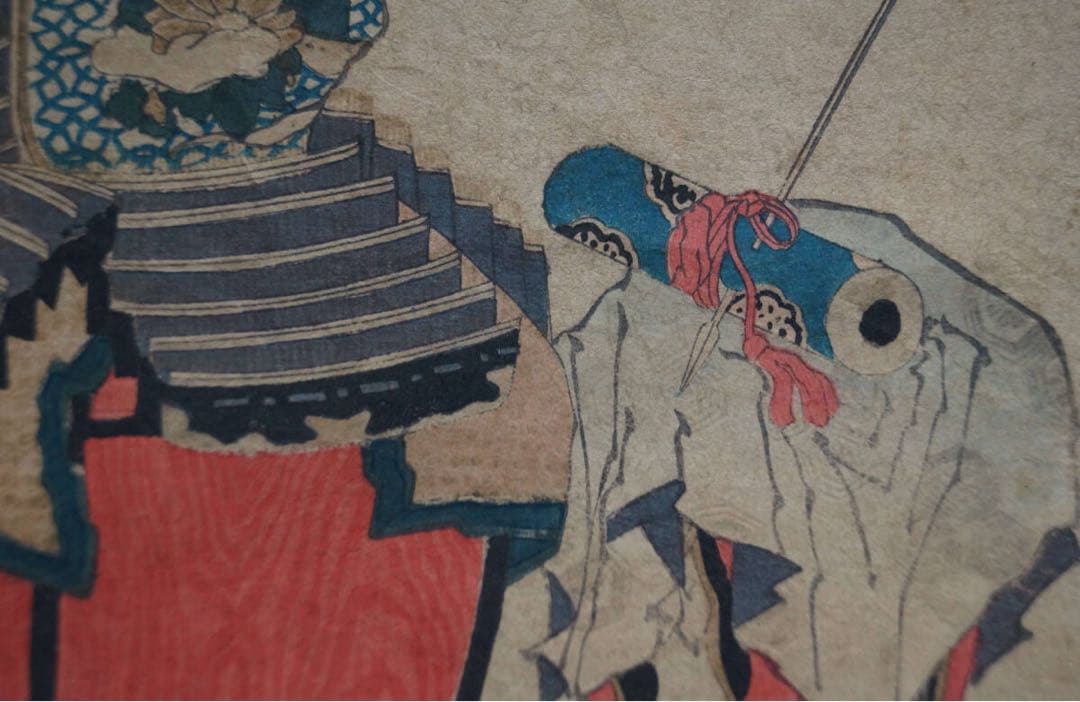 北斎 武士の鎧 木版画