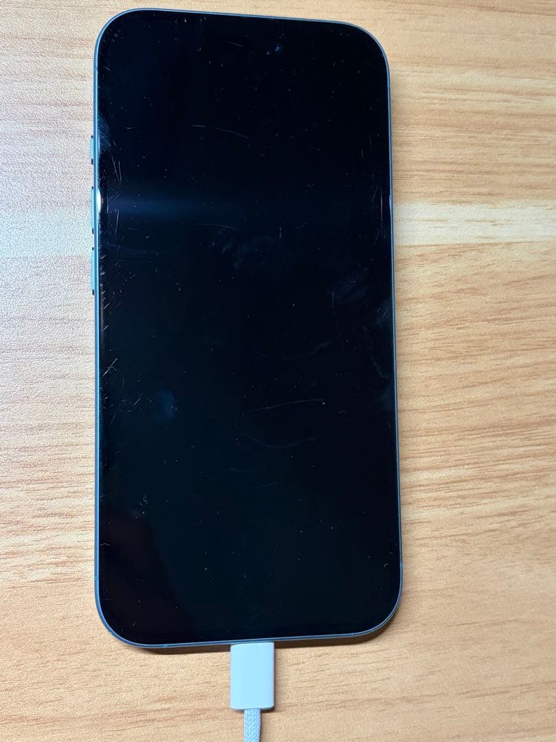 iPhone 16 128GB ティール SIMフリー 動作良好・画面傷有り