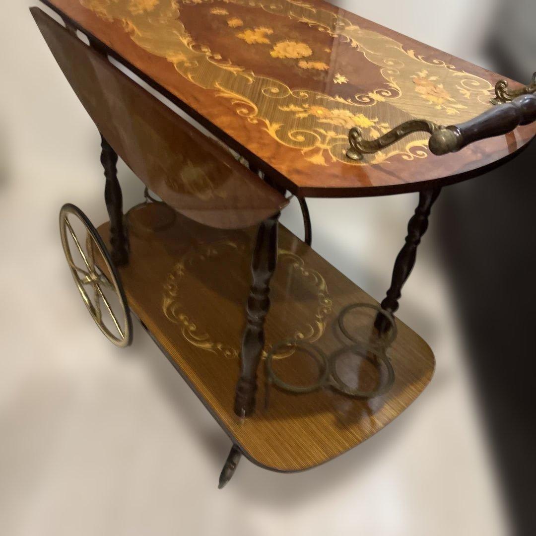 キッチンワゴン　イタリア 象嵌