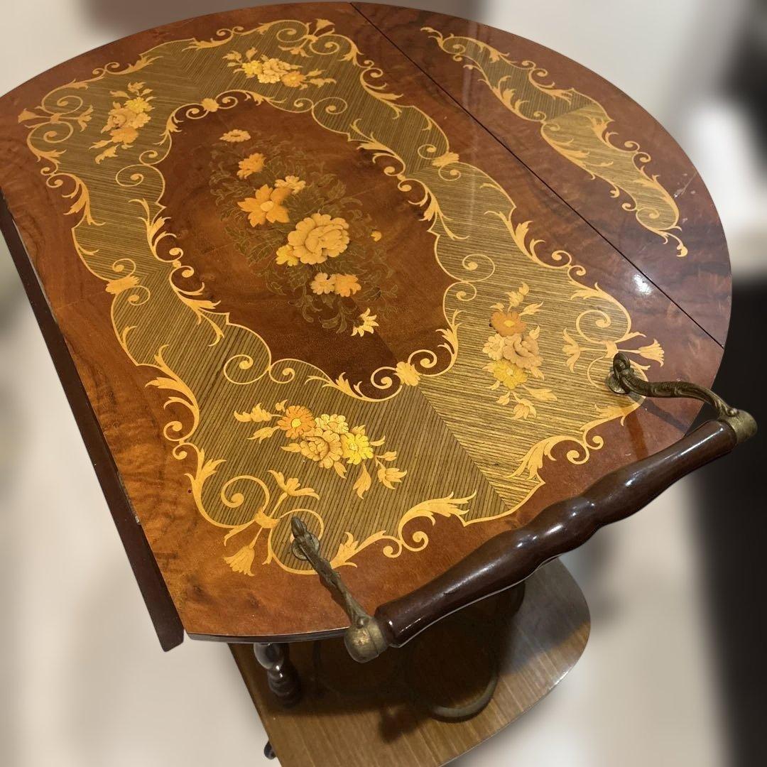 キッチンワゴン　イタリア 象嵌