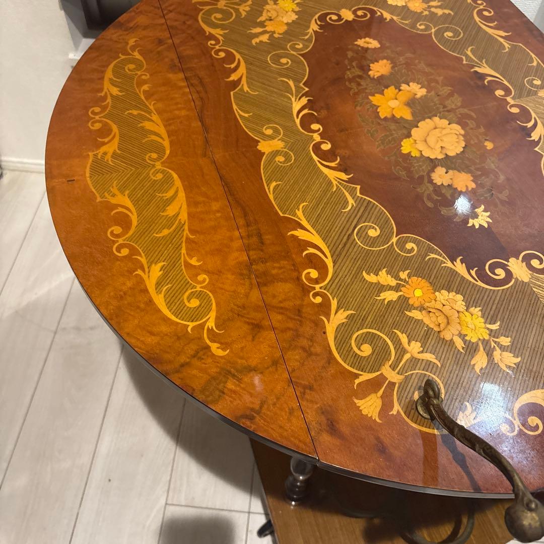 キッチンワゴン　イタリア 象嵌