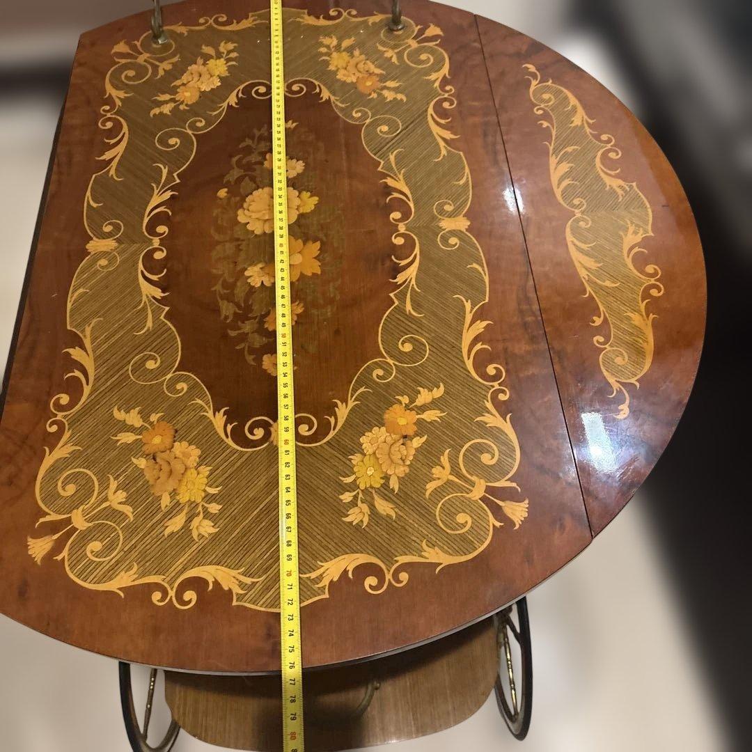 キッチンワゴン　イタリア 象嵌