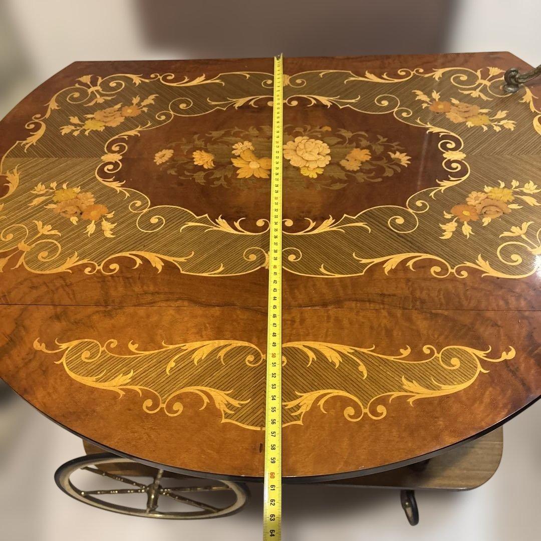 キッチンワゴン　イタリア 象嵌