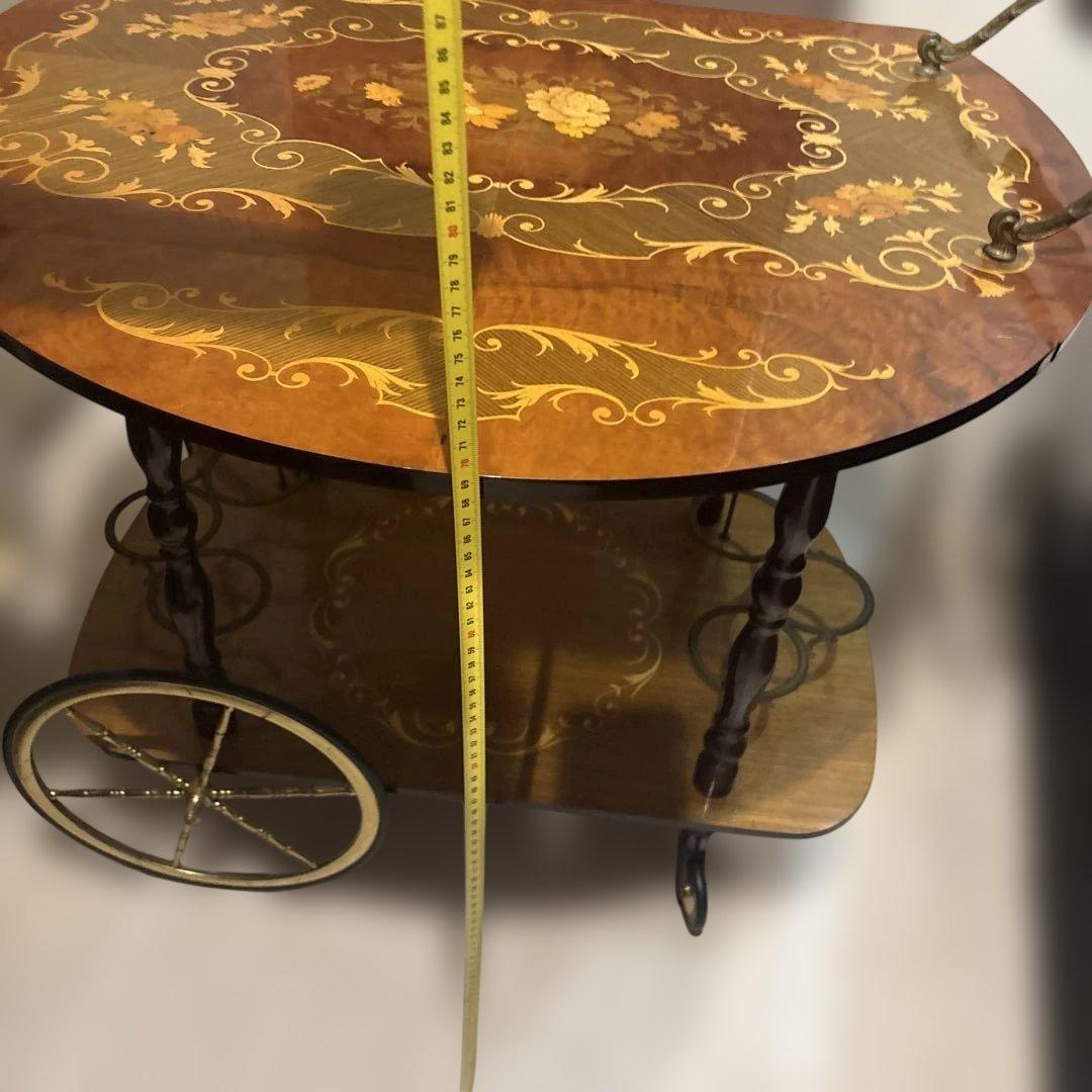 キッチンワゴン　イタリア 象嵌