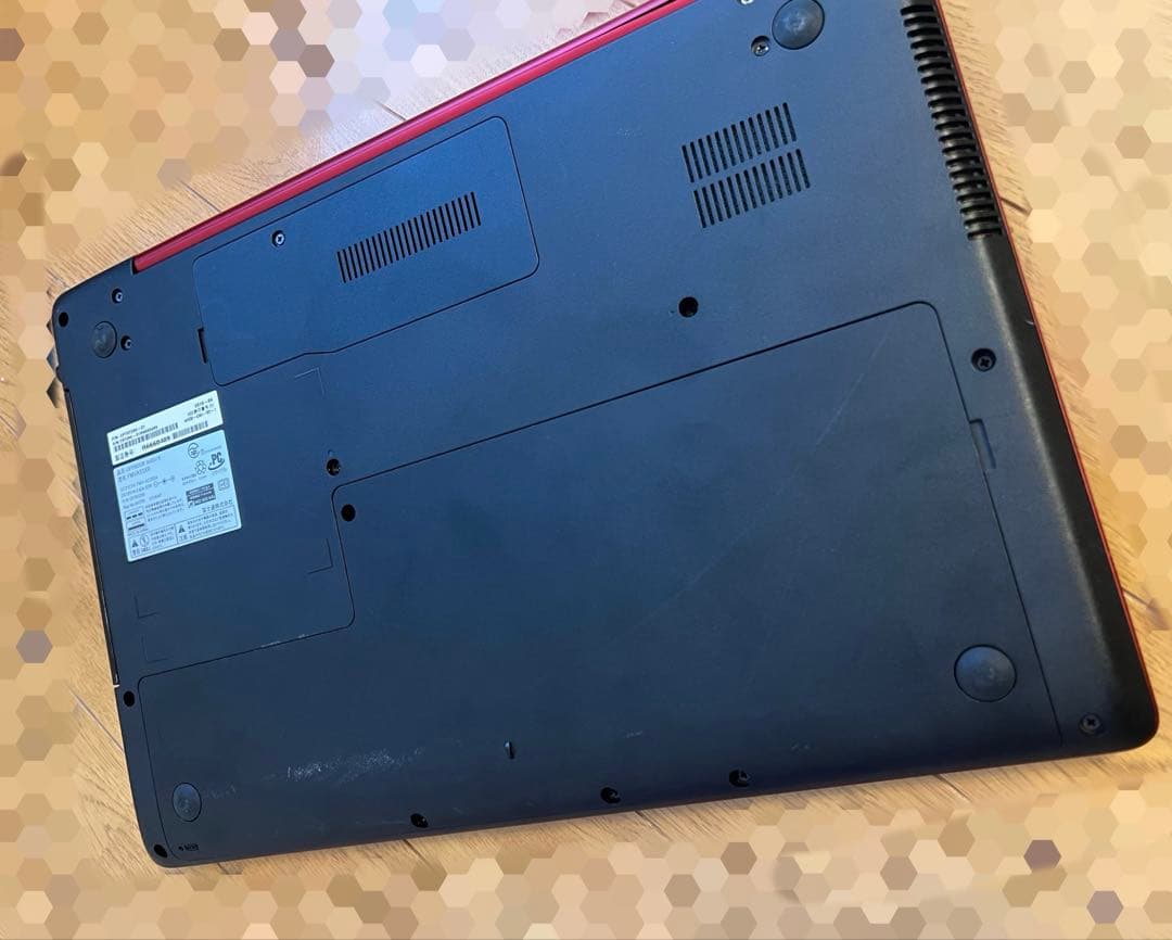 【訳あり】富士通 LIFEBOOK AH53/X 赤【Win10済】
