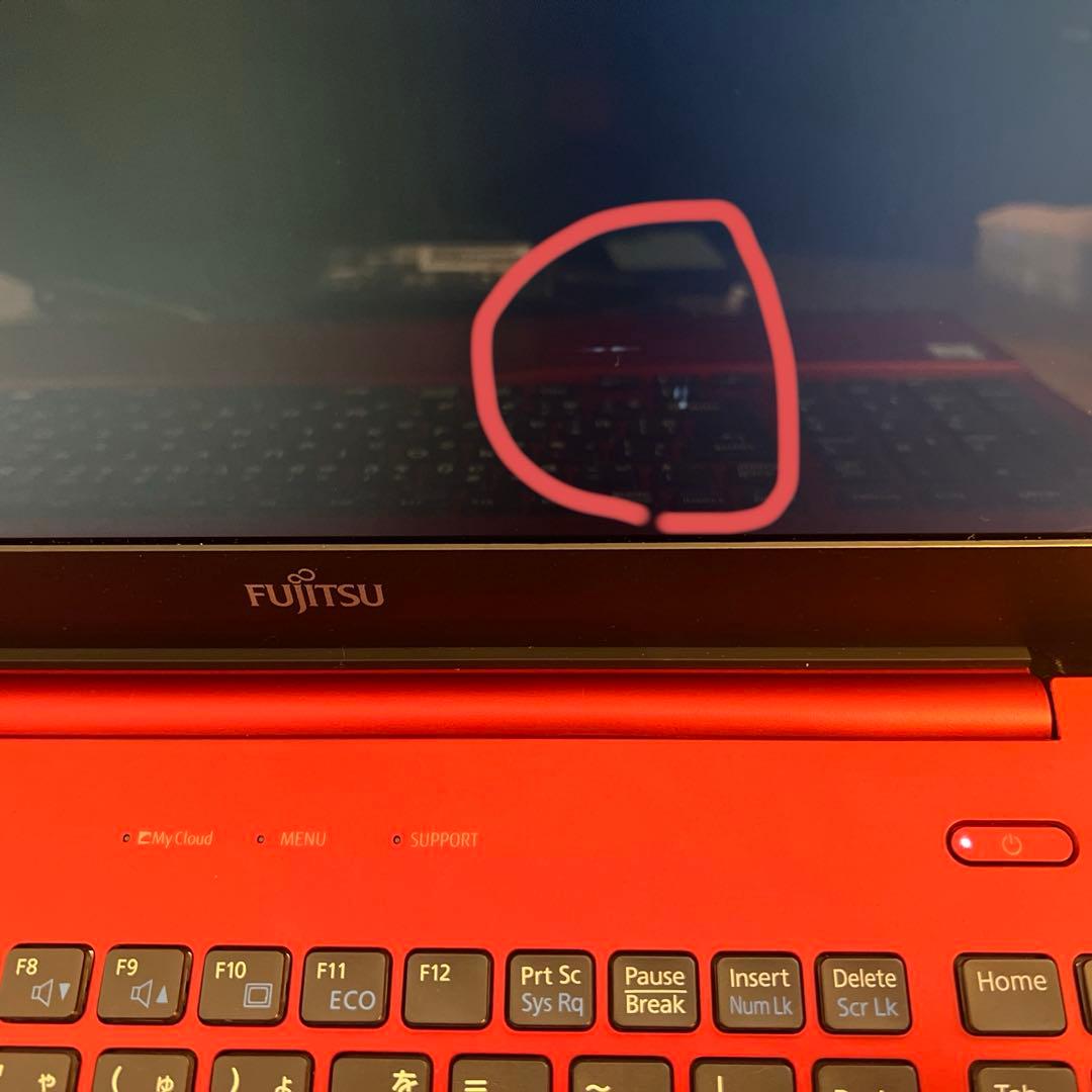 【訳あり】富士通 LIFEBOOK AH53/X 赤【Win10済】