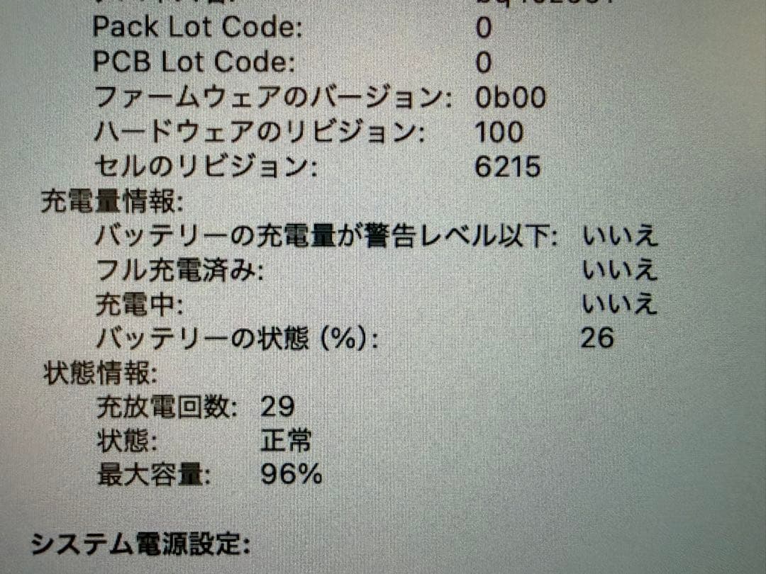 MacBook Air M2 16GB 1TB US配列 バッテリー96%