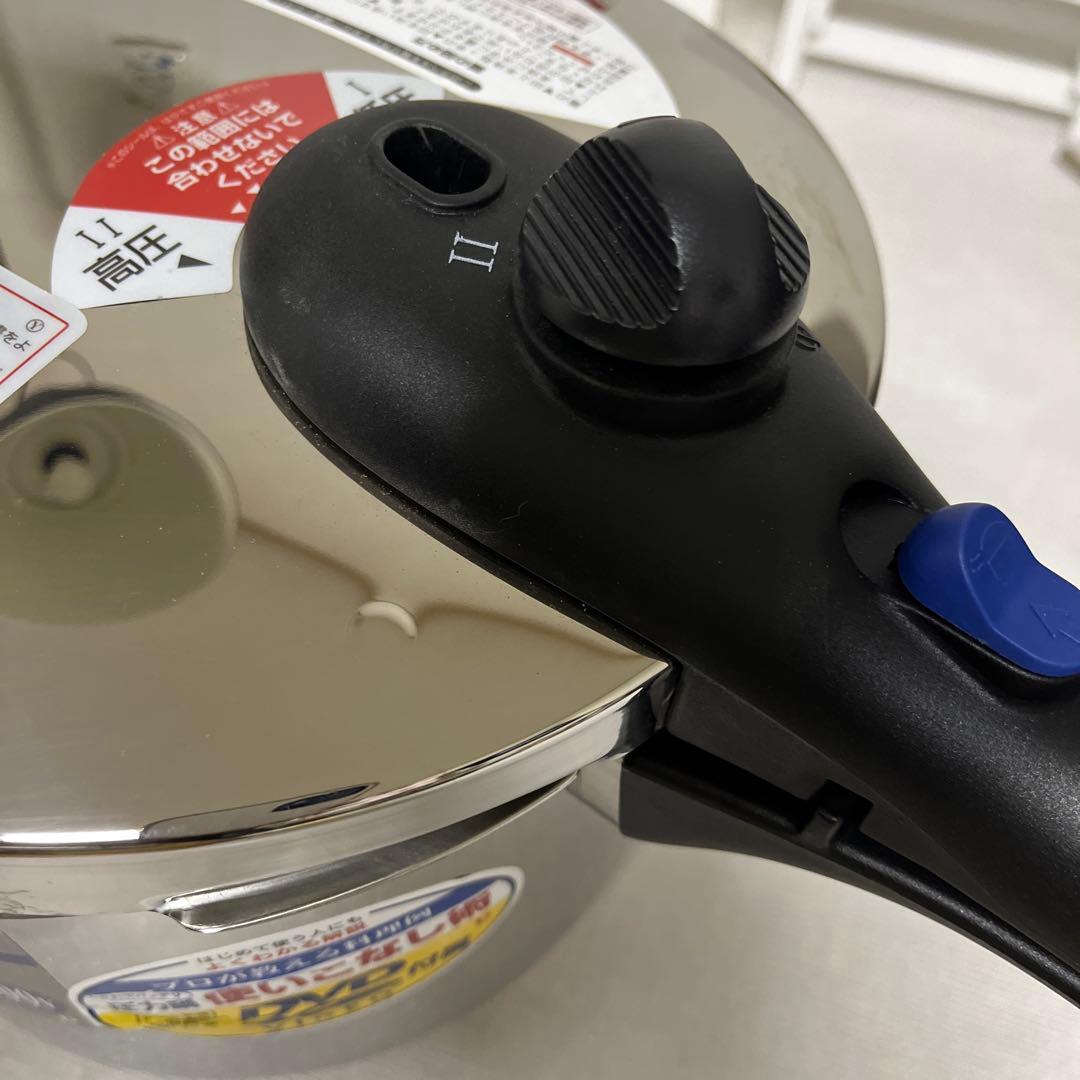 パール金属圧力鍋　サイバーシェフ　ステンレス製圧力鍋 DVD付き　6.0L
