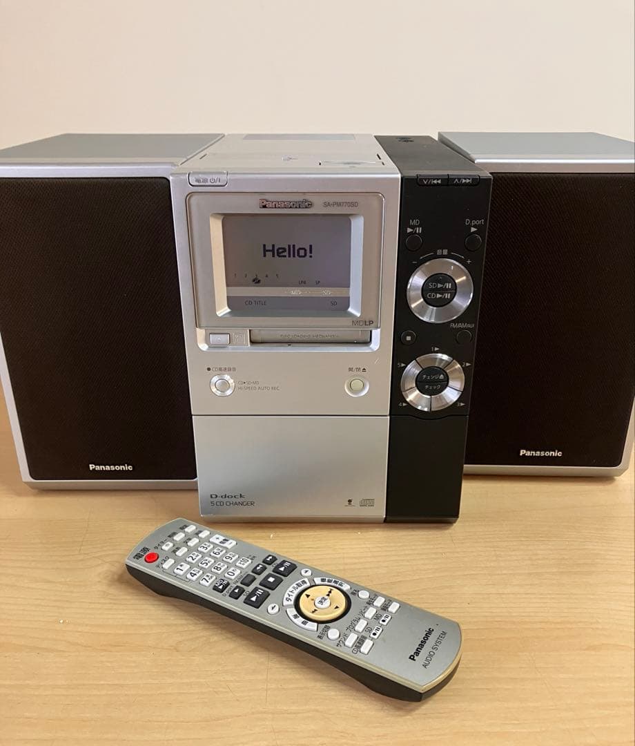 Panasonic SA-PM770SD CD SD MDステレオシステム