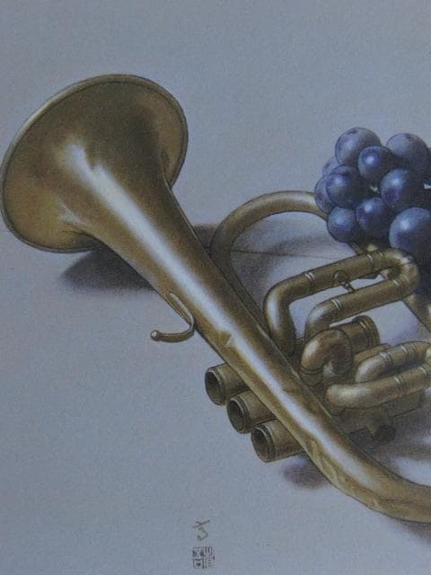 高塚省吾、【ディオニュソスよ】、希少な額装用画集画、新品高級額 額装付