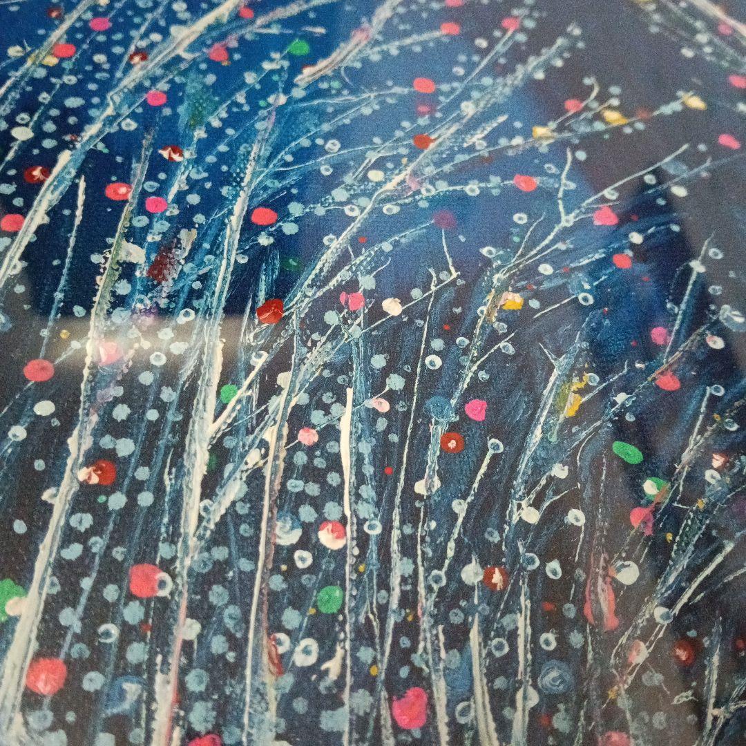 真作証明書付 佐藤めみ 油彩画「夜の散歩道」F6号 油絵 memmy IAFA