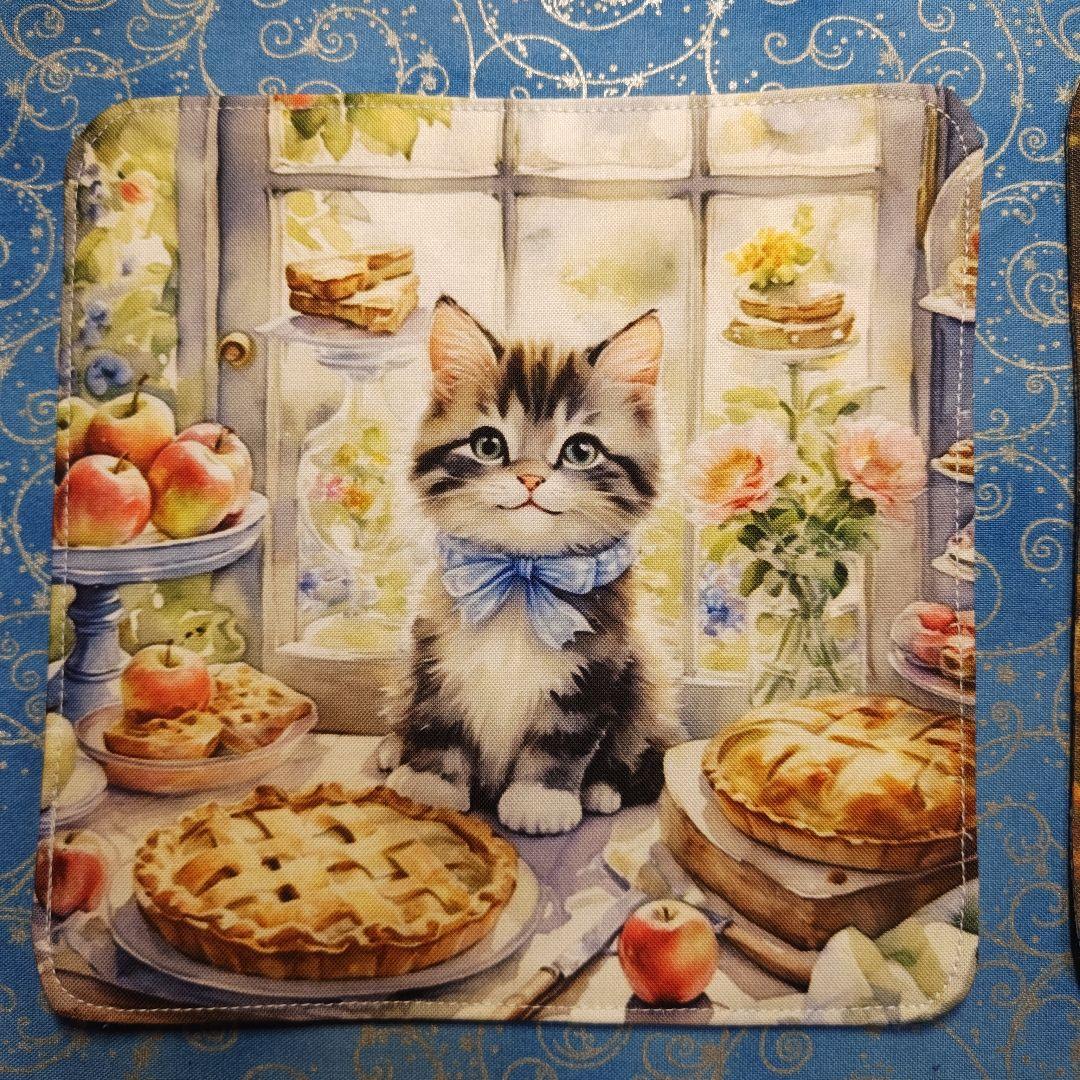 yourelia 　4重ハンカチ　ポメラニアンちゃん柄 18枚