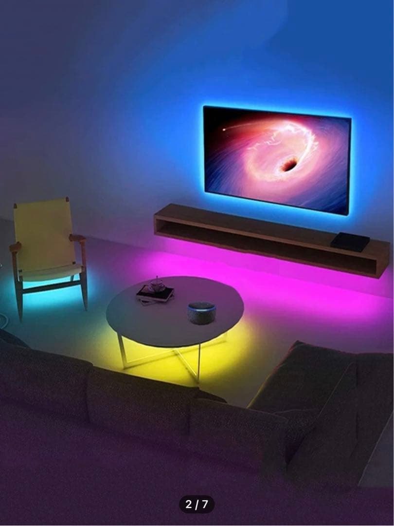 LEDテープ 24キー多彩多色 3m×4