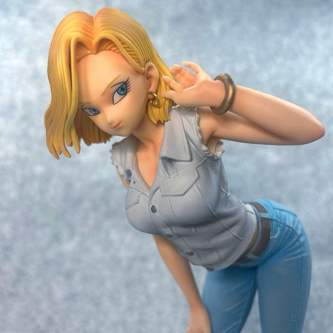 ドラゴンボール 人造人間18号 リペイント GLITTER & G 金属ピアス