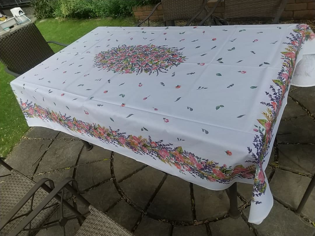 南仏プロバンスプリントテーブルクロス「グラース」250✕150
