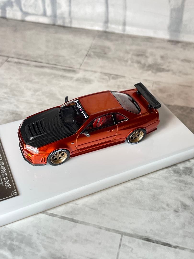 日産　スカイラインGTR R34 ホビーEXPO 1/64ミニカー