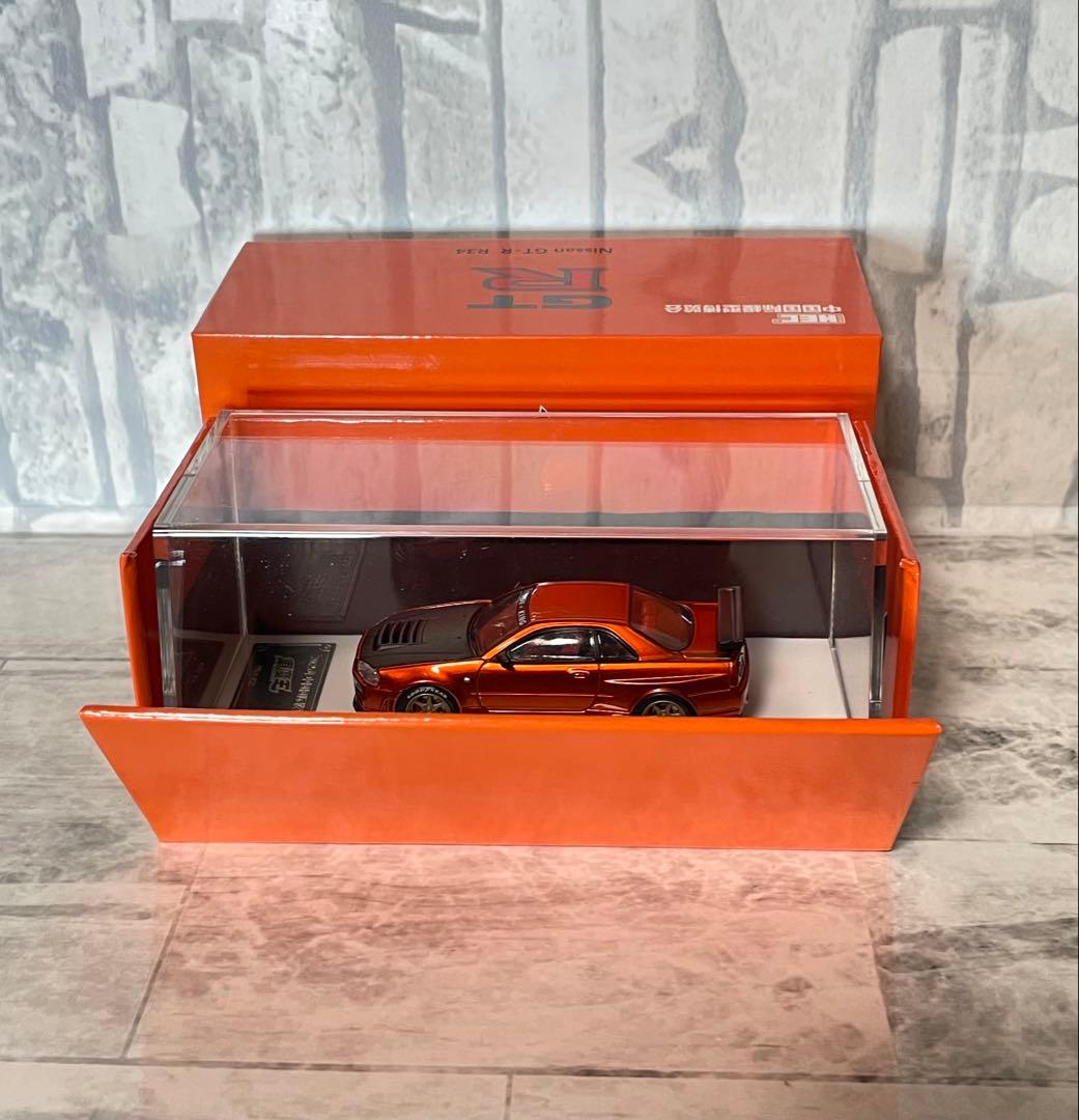 日産　スカイラインGTR R34 ホビーEXPO 1/64ミニカー