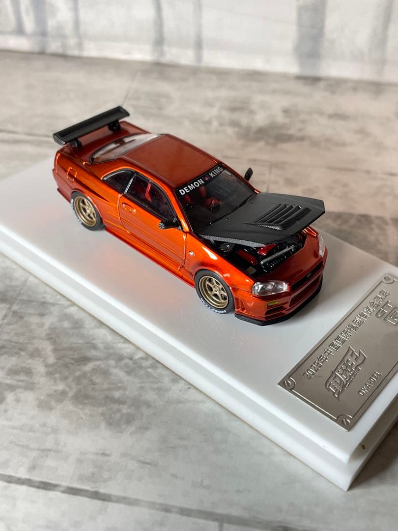 日産　スカイラインGTR R34 ホビーEXPO 1/64ミニカー