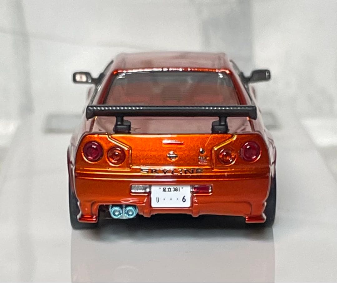 日産　スカイラインGTR R34 ホビーEXPO 1/64ミニカー