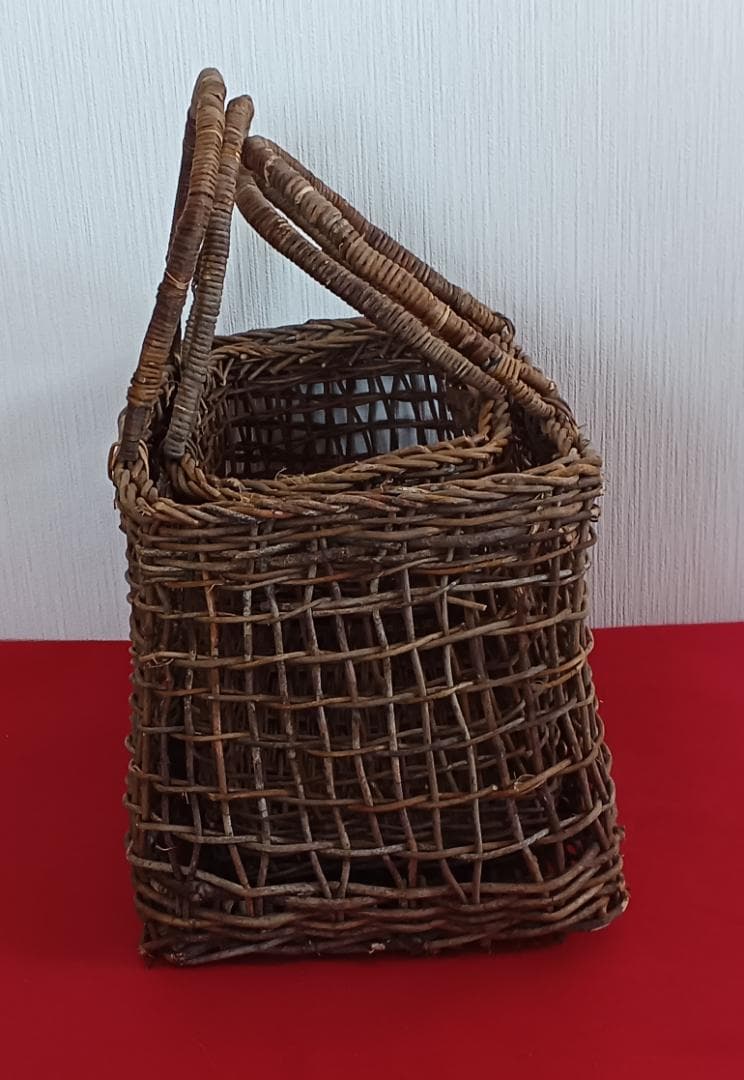 ●【送料無料】新品・アケビカゴ2個セット大39㎝・小29㎝●
