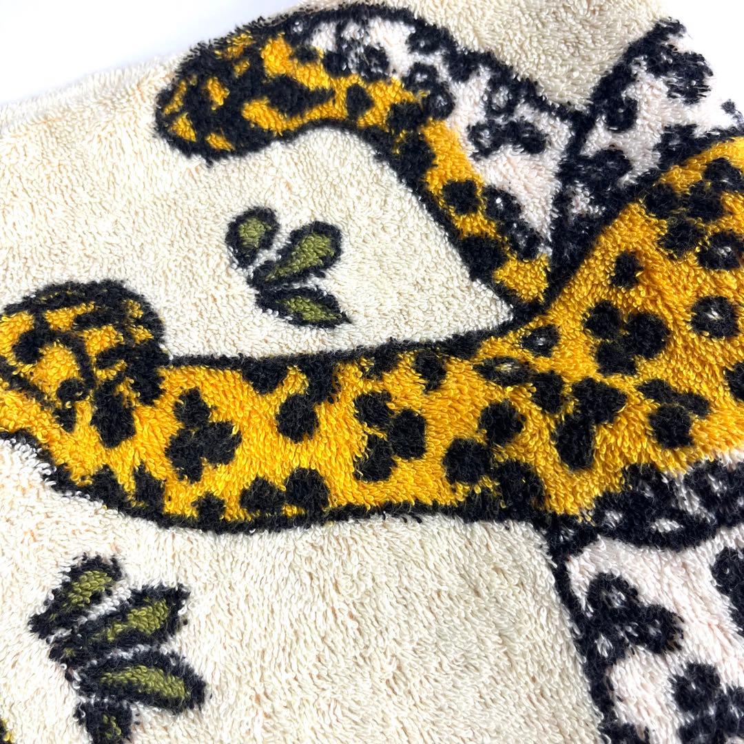 HERMES エルメス レオパード タオルラグ マット ヒョウ　フランス　正規品