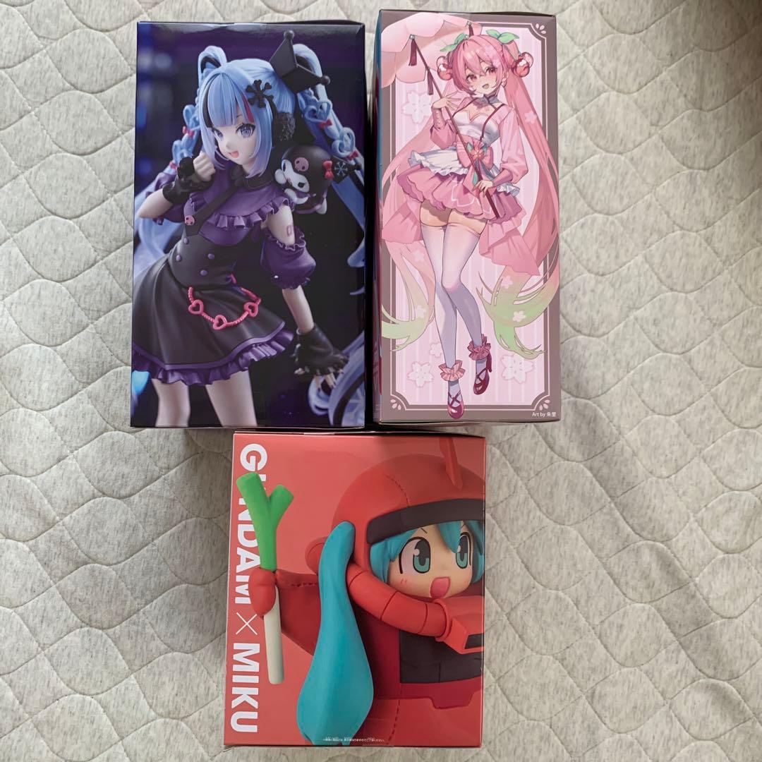新品未開封 初音ミク フィギュアまとめ売り 3体セット