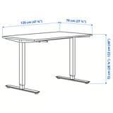 IKEA TROTTEN トロッテン デスク 昇降式, 120x70 cm