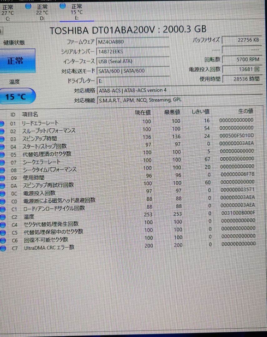 BUFFALO 外付けHDD HDT-AVU3/V